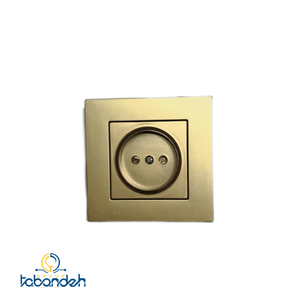 پریز ساده پلی کربنات BEKER مدل آسان بژ با قاب بژ